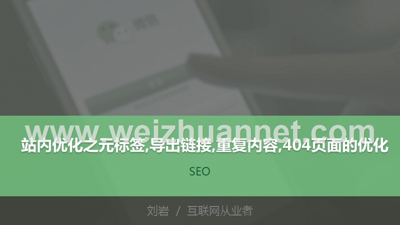 15-站内优化之元标签-导出链接-重复内容-404页面的优化.pptx_第1页