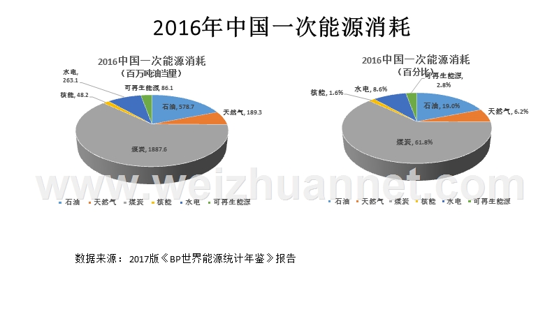 2016中国和世界一次能源消耗饼状图(原创).pptx_第2页