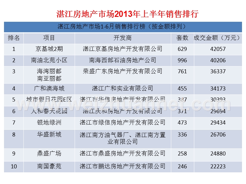 2013年湛江房地产销售排行榜.ppt_第2页