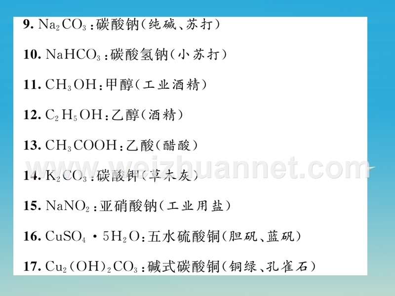 【名师测控】2017届九年级化学下册 附录 初中化学知识归纳课件 （新版）新人教版.ppt_第3页