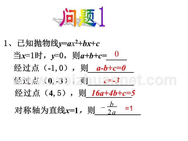 zm用待定系数法求二次函数解析式.ppt_第2页