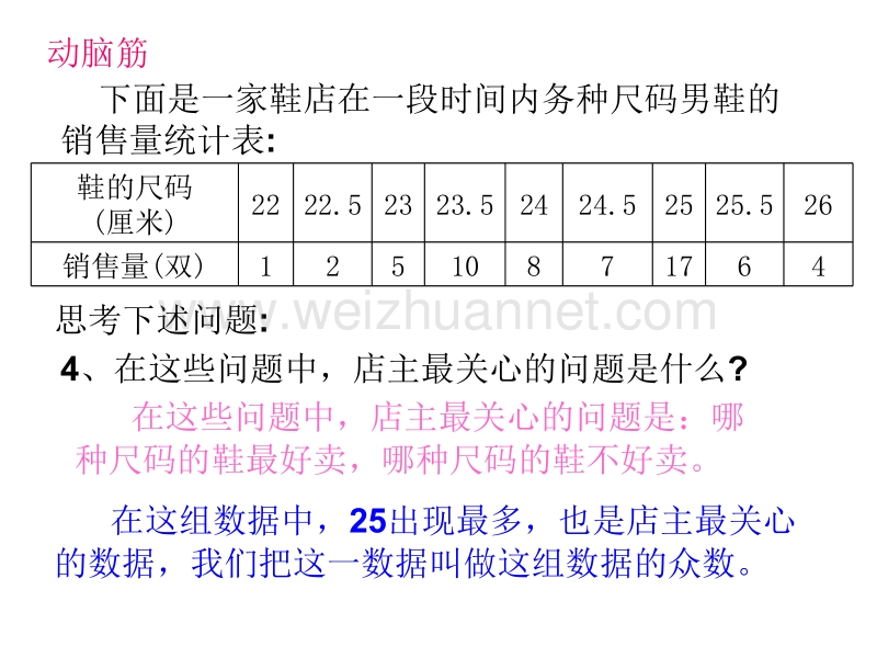 数学：10.7《众数》课件(北京课改版七年级下).ppt_第3页