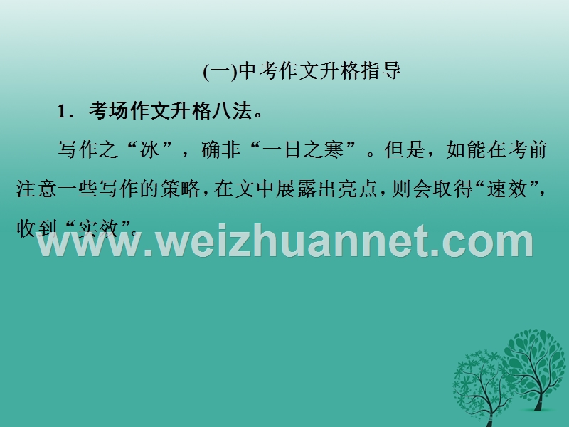 【中考备战策略】2017年中考语文 专题十四 中考作文指导复习课件 新人教版.ppt_第2页