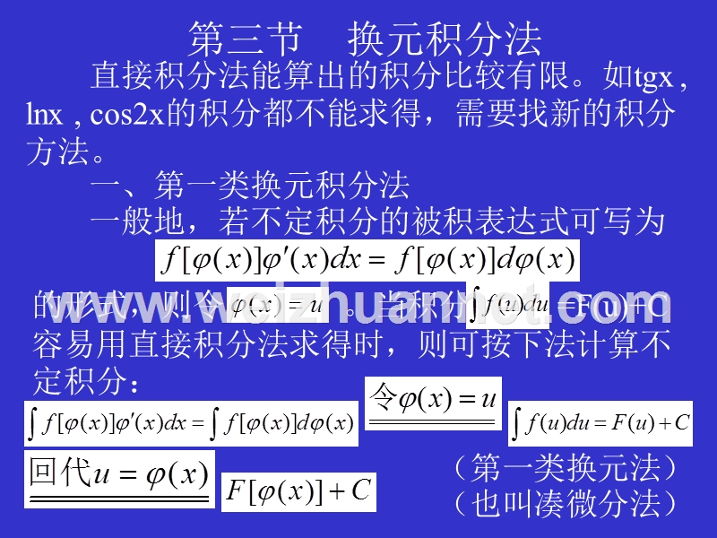 不定积分的换元积分法.ppt_第1页