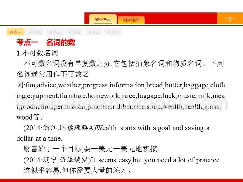 【一轮参考】高优指导2017英语人教版一轮语法专题1名词和冠词.pptx_第3页