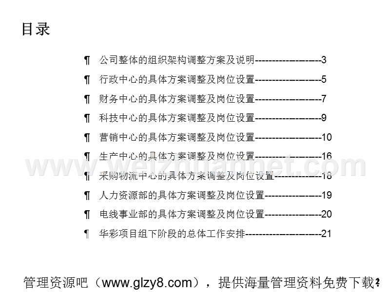 xx电缆制造有限公司组织架构调整与岗位设置(框架讨论)(ppt-20页).ppt_第2页