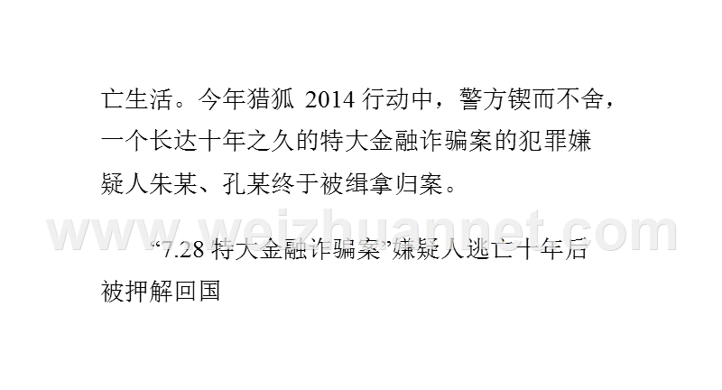 猎狐2014：亿元金融诈骗嫌犯落网.pptx_第2页