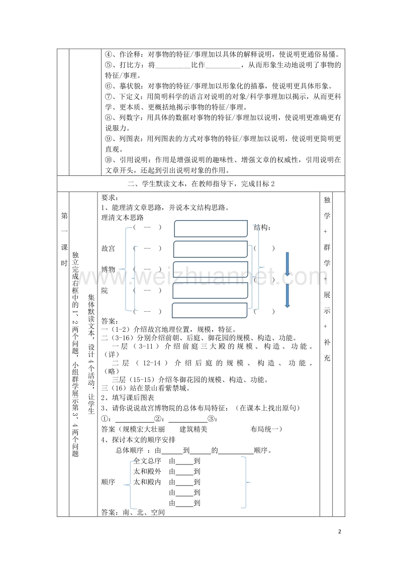 八年级语文上册 第14课《故宫博物院》导学案 新人教版.doc_第2页