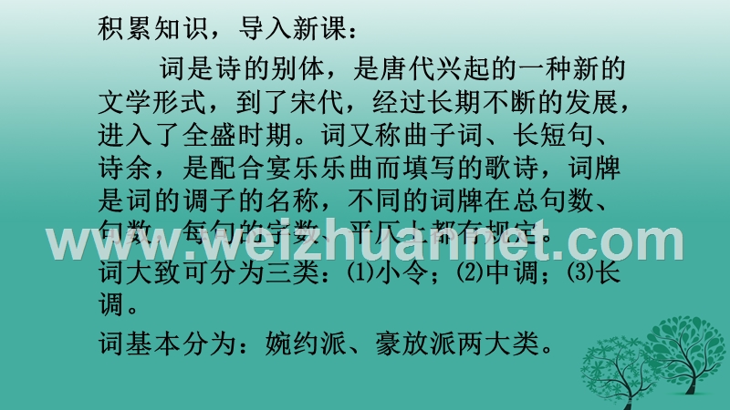 内蒙古乌审旗无定河镇河南学校九年级语文上册 第六单元 25《词五首》课件 （新版）新人教版.ppt_第2页