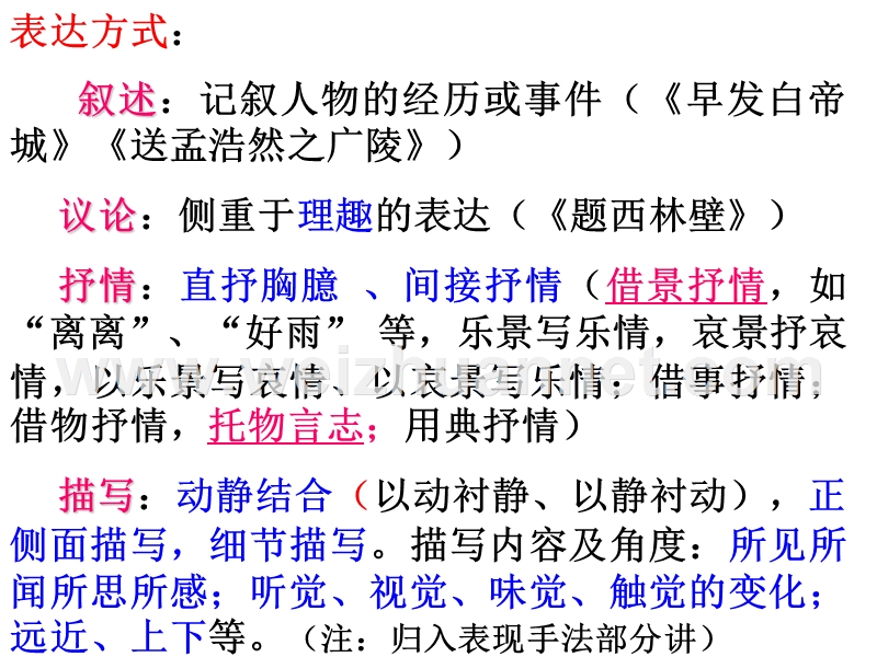 诗歌鉴赏表达方式.ppt_第2页