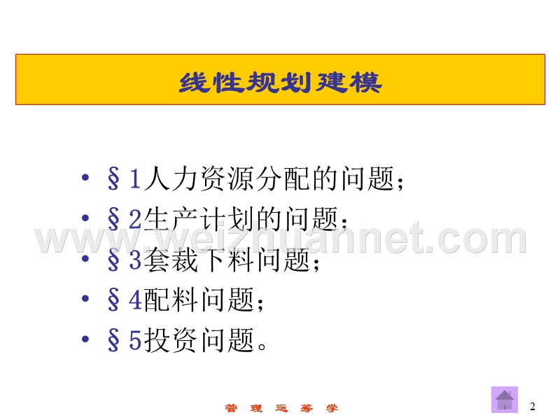 哈工大考研管理运筹学第一章线性规划建模(2).ppt_第2页