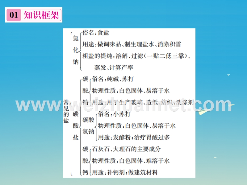 【名校课堂】2017年春九年级化学下册 第十一单元 盐 化肥知识清单习题课件 （新版）新人教版.ppt_第2页