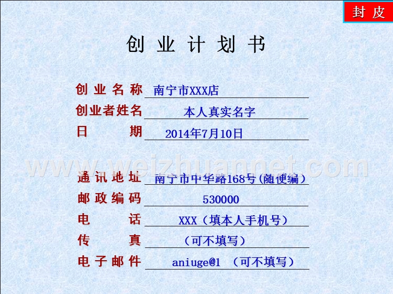 计划书(牛哥民族服饰店).ppt_第1页