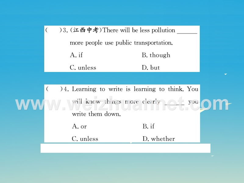 【学练优】2017年春八年级英语下册 unit 4 the internet connects us高频考点突破课件 （新版）冀教版.ppt_第3页