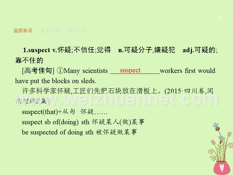 （福建专用）2018年高考英语总复习 unit 15 learning课件 北师大版必修5.ppt_第3页