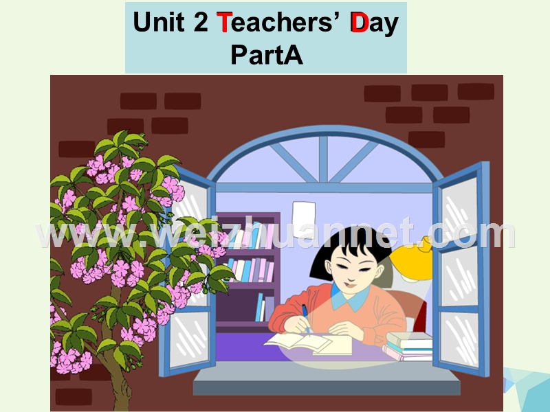 2016年五年级英语上册 unit 2 teacher’s day（part a）课件1 闽教版.ppt_第2页