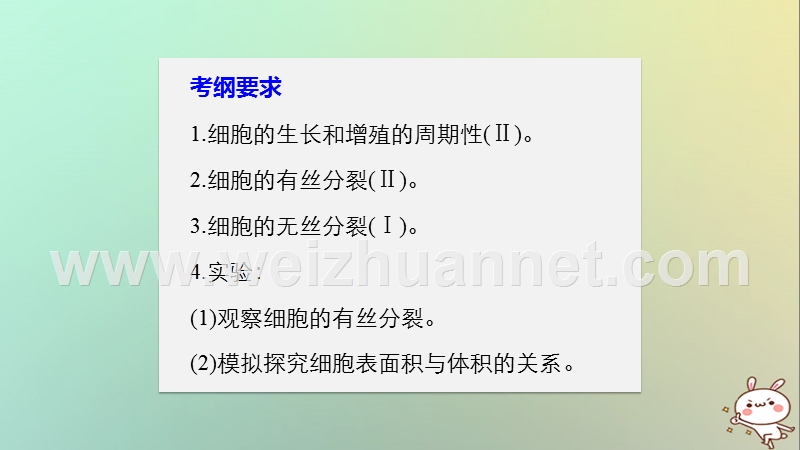 2018高考生物一轮复习 第4单元 细胞的生命历程 第12讲 细胞的增殖课件.ppt_第2页