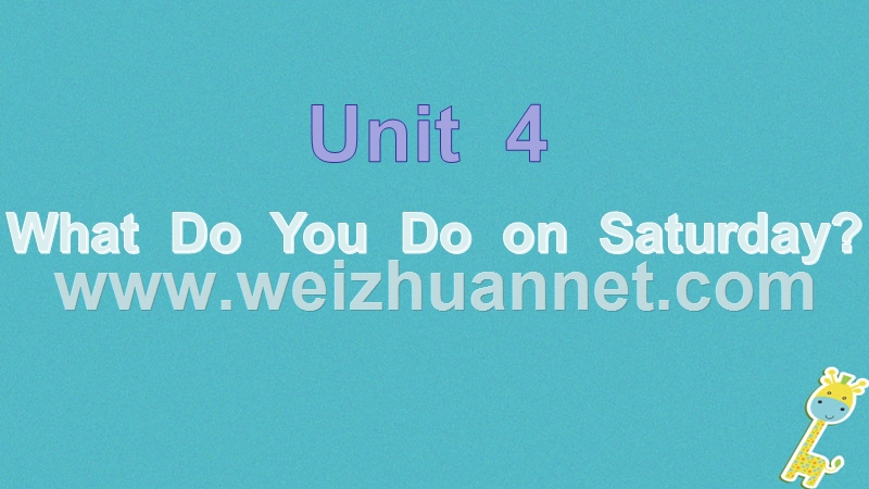 四年级英语下册 unit 4 what do you do on saturday课件1 陕旅版.ppt_第1页