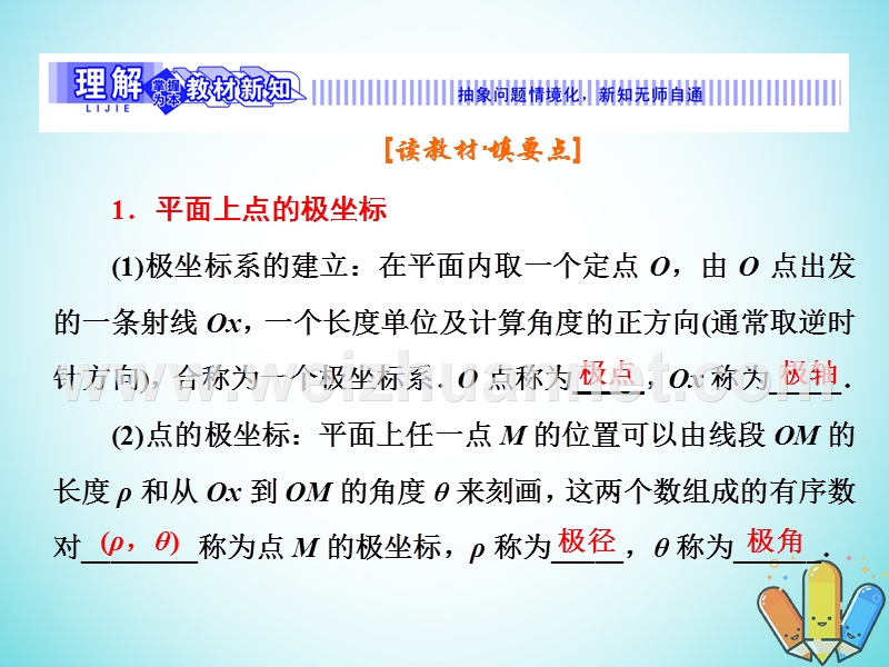 2017_2018学年高中数学第一章坐标系1.2极坐标系课件新人教b版选修.ppt_第3页