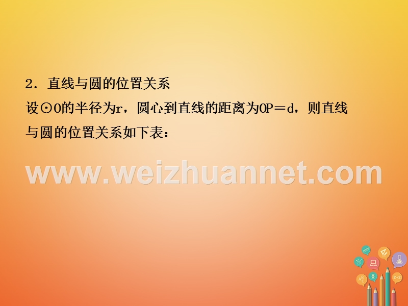 河北省2018年中考数学总复习 第六章 圆 第二节 与圆有关的位置关系课件.ppt_第3页