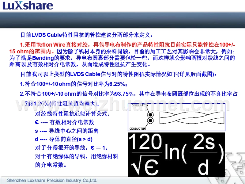 lvds-cable特性阻抗管控范围定义.ppt_第2页