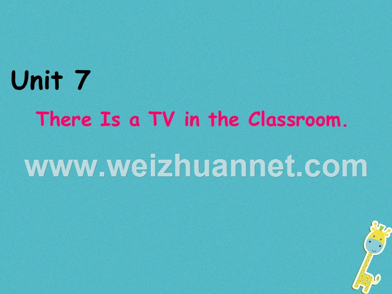 三年级英语下册 unit 7 there is a tv in the classroom课件1 陕旅版.ppt_第1页