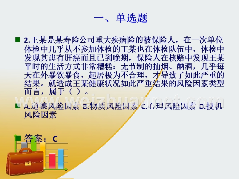 2015年自考《保险学原理》模拟题.ppt_第3页