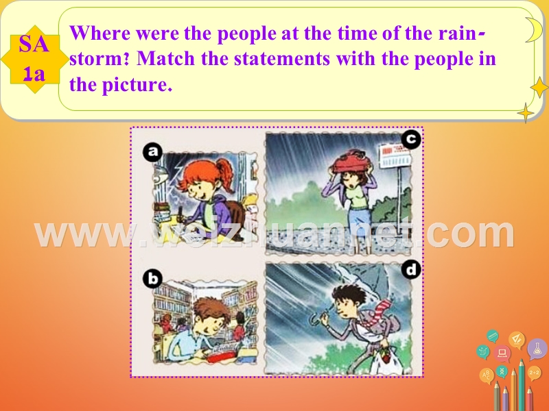 八年级英语下册 unit 5 what were you doing when the rainstorm came教学课件 （新版）人教新目标版.ppt_第3页