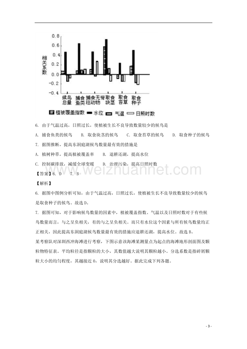 广东省华南师范大学附属中学、广东实验中学、广雅中学、深圳中学2018届高三文综（地理部分）上学期期末四校联考试题（含解析）.doc_第3页