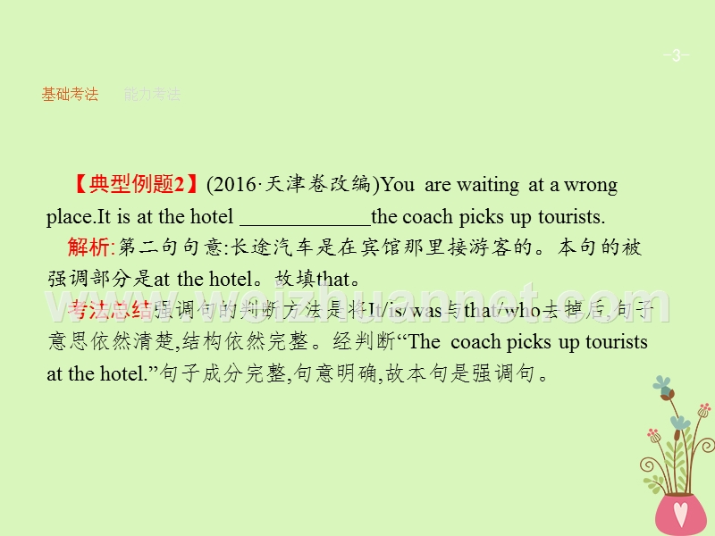 （福建专用）2018年高考英语总复习 语法专题 十 特殊句式课件 北师大版.ppt_第3页