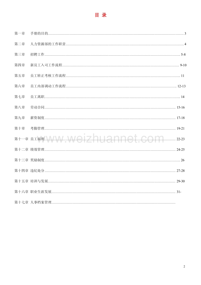 新员工入职流程-人力资源管理手册.pdf_第2页