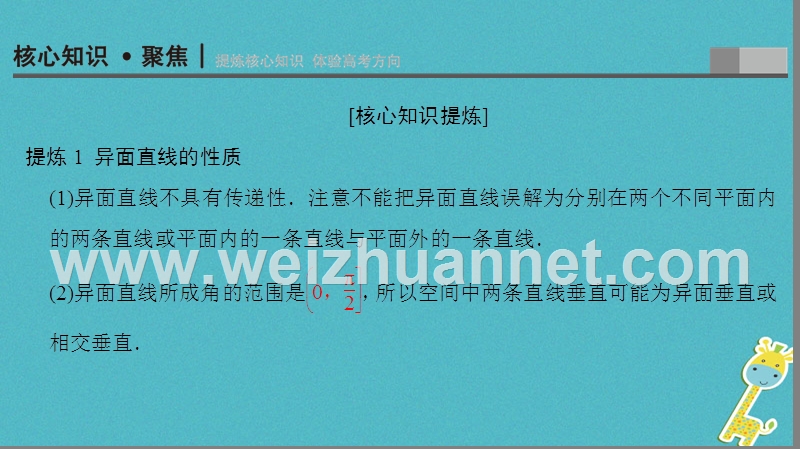 2018年高考数学二轮复习 第1部分 重点强化专题 专题4 立体几何 突破点10 空间中的平行与垂直关系课件 文.ppt_第3页