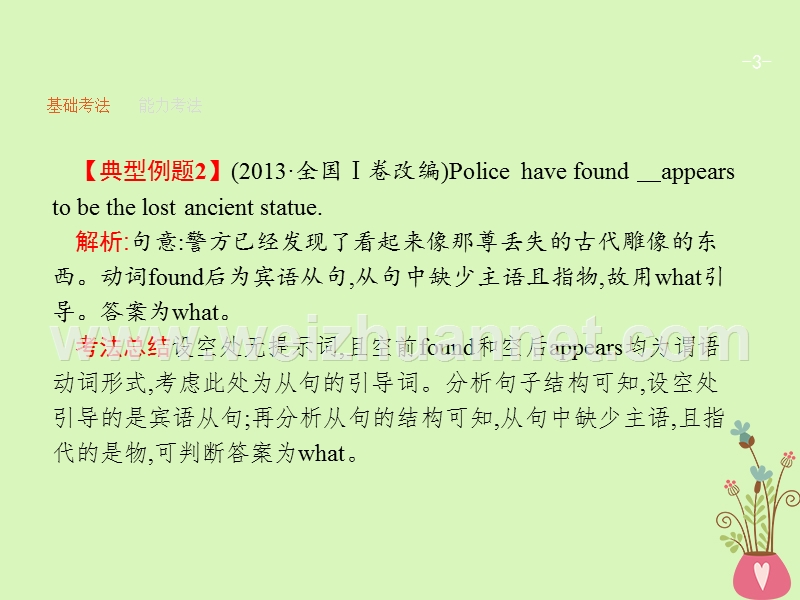 （福建专用）2018年高考英语总复习 语法专题 七 名词性从句课件 北师大版.ppt_第3页