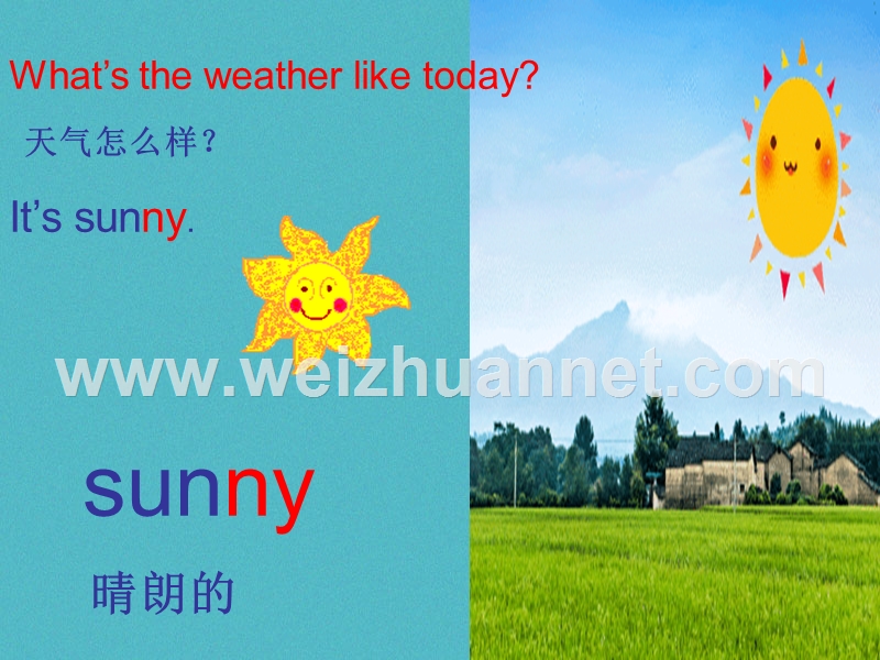 五年级英语下册 unit 5 what’s the weather like today课件 陕旅版.ppt_第3页