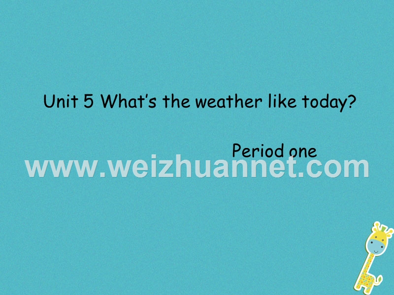 五年级英语下册 unit 5 what’s the weather like today课件6 陕旅版.ppt_第1页