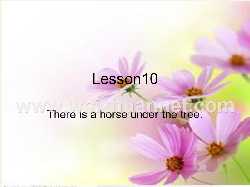 2016年五年级英语上册 lesson 10 there is a horse under the tree课件2 科普版.ppt_第1页