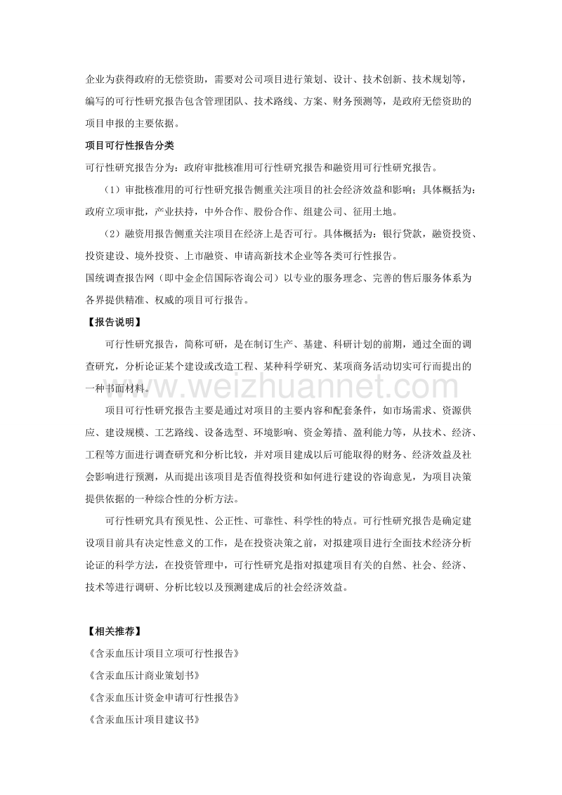 含汞血压计项目可行性研究报告.doc_第2页