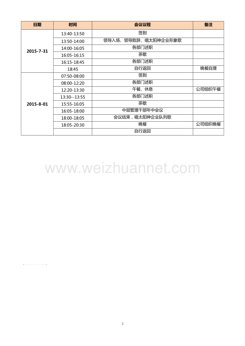 关于召开2015年度中部门(副)经理述职报告会的通知.doc_第3页