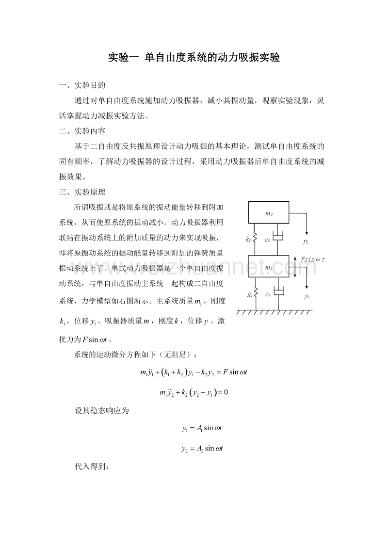 强度振动实验报告(包含梁模态实验和转子动力学实验).docx_第2页