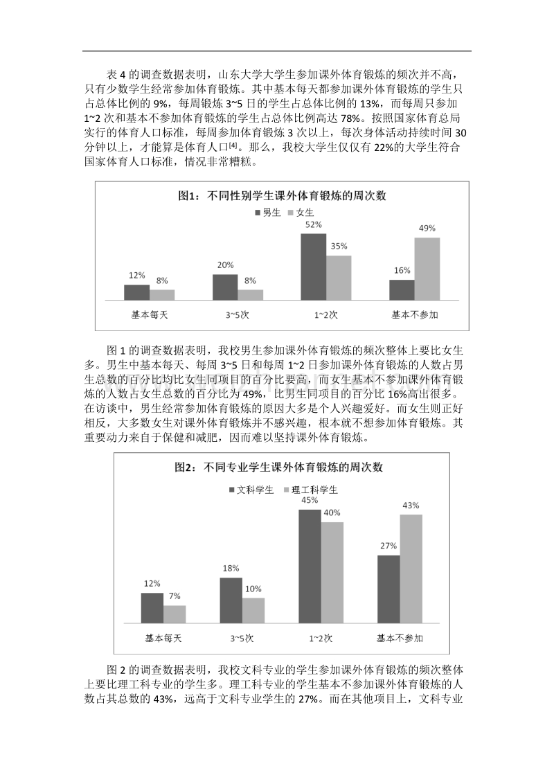 社会调查报告范文--大学生课外体育锻炼情况调查.doc_第3页