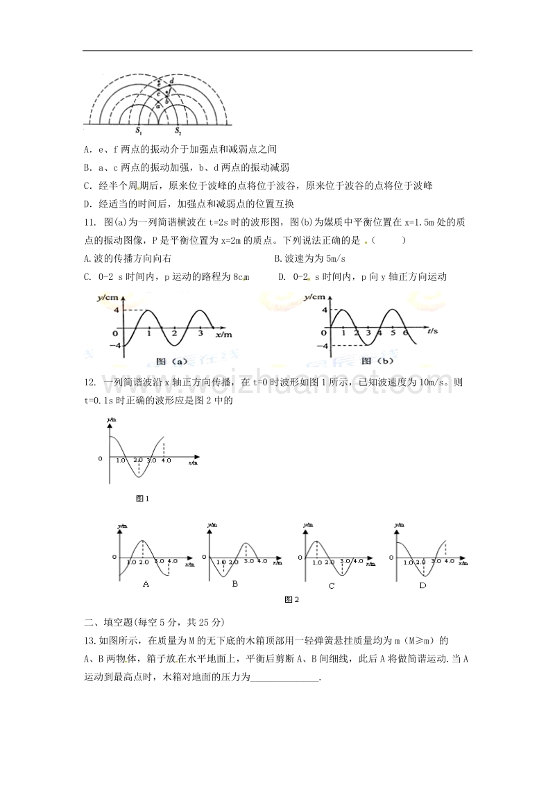 河北省邯郸市荀子中学2015-2016学年高二物理下学期第一次月考试题（无答案）.doc_第3页