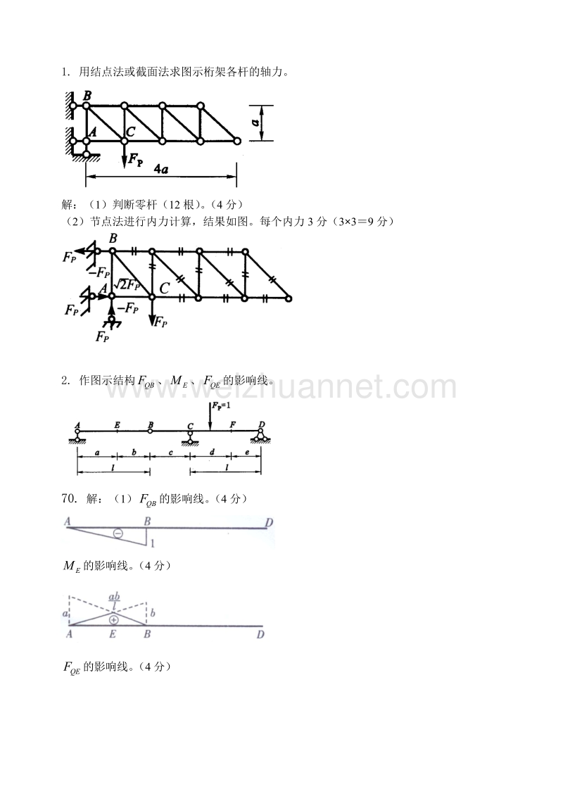 西南科技大学结构力学试卷及答案.doc_第2页