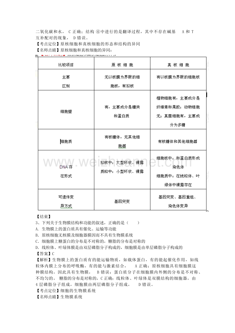 2016届江苏省淮安市高三5月信息卷(最后一模)考试生物试题(带解析).doc_第2页