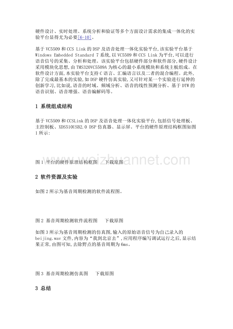 一种基于vc5509和ccslink的dsp及语音处理一体化实验平台.doc_第3页