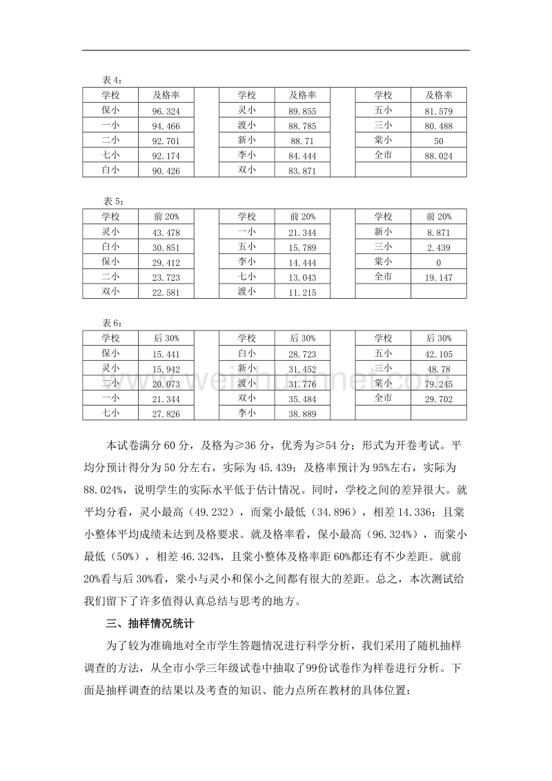 2012年下末-三年级-科学-考试试卷分析.doc_第2页