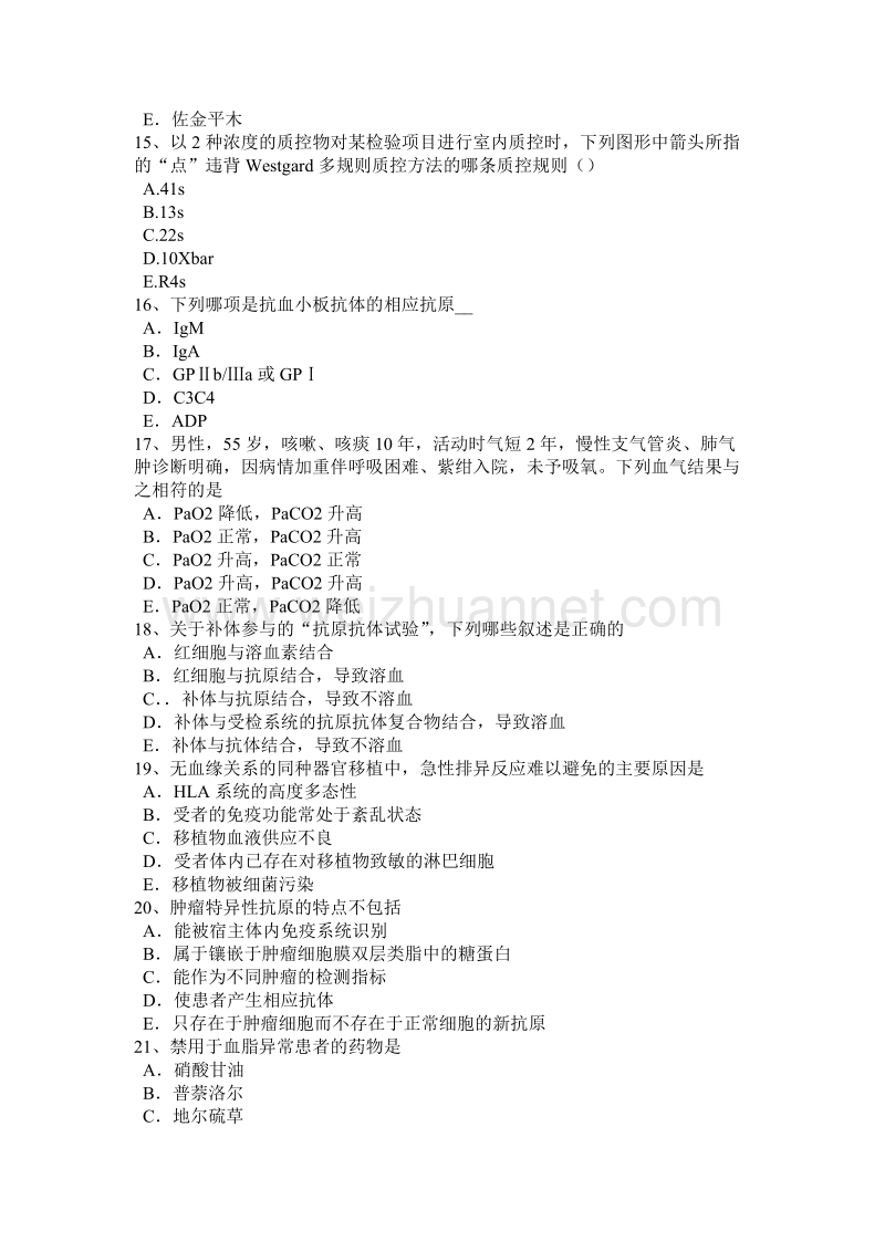 2016年上半年吉林省临床医学检验技术中级技师职称试题.docx_第3页