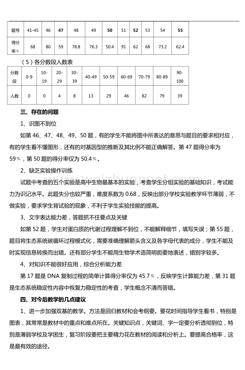 2010年甘肃省普通高中毕业会考生物试卷抽样.doc_第3页