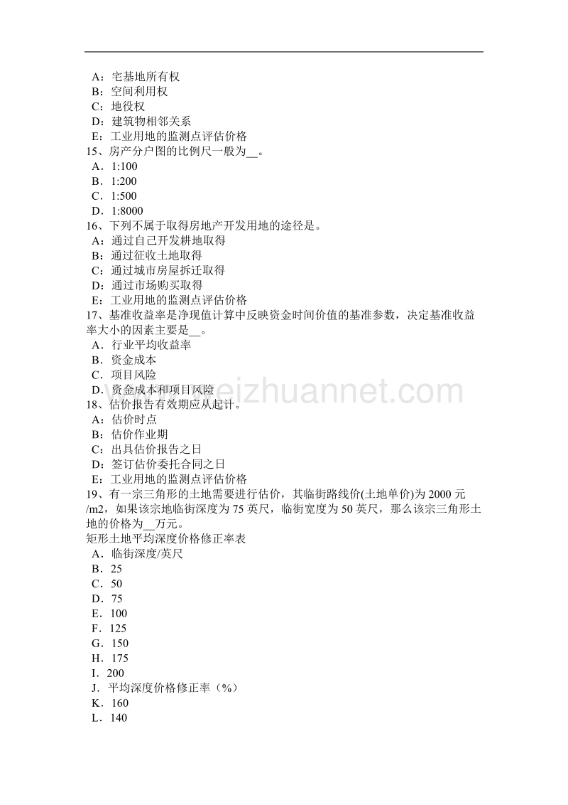 2015年海南省房地产估价师《制度与政策》：房地产估价机构组织形式考试题.docx_第3页