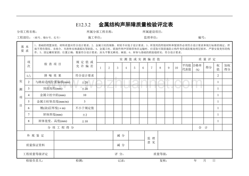 12环保工程质量检验评定表.doc_第2页