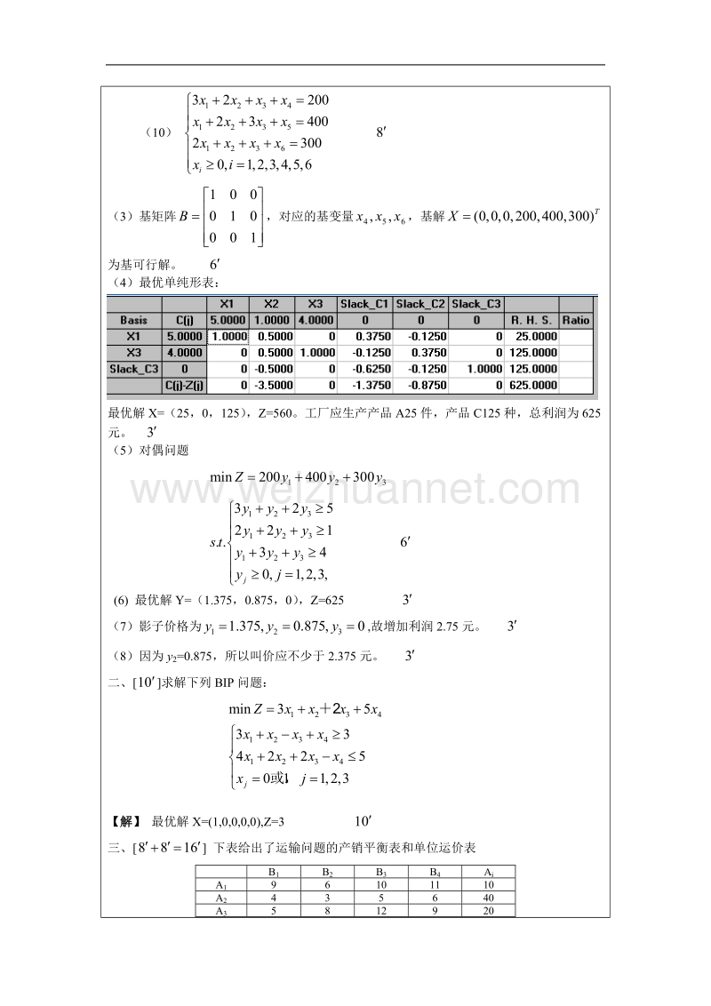 上海海洋大学-运筹学试卷.doc_第2页